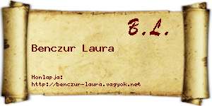 Benczur Laura névjegykártya